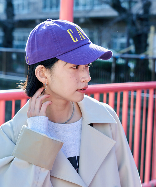 FREAK'S STORE(フリークスストア)の「byeA.× FREAK'S STORE/バイエー 別注 CAF CAP/ロゴ ベースボール キャップ(キャップ・レディース・ブラック/パープル/ネイビー/グリーン/ブラウン/ワイン・ONE SIZE)」の18枚目の写真