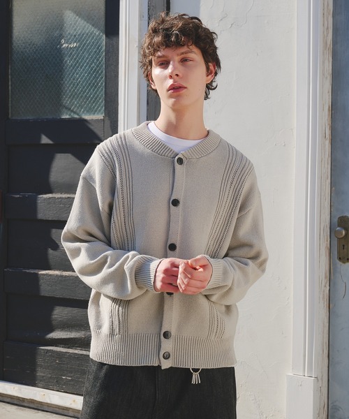 セール】eyelet design knit cardigan / アイレットデザインニット