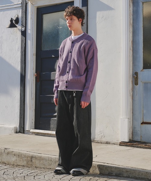 セール】eyelet design knit cardigan / アイレットデザインニット