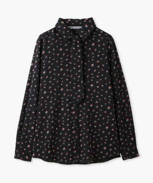 ANNA SUI NYC(アナ スイ エヌ ワイ シー)の「フラワータイシャツ(シャツ/ブラウス・レディース・ブラック/ブルー・FREE)」の2枚目の写真