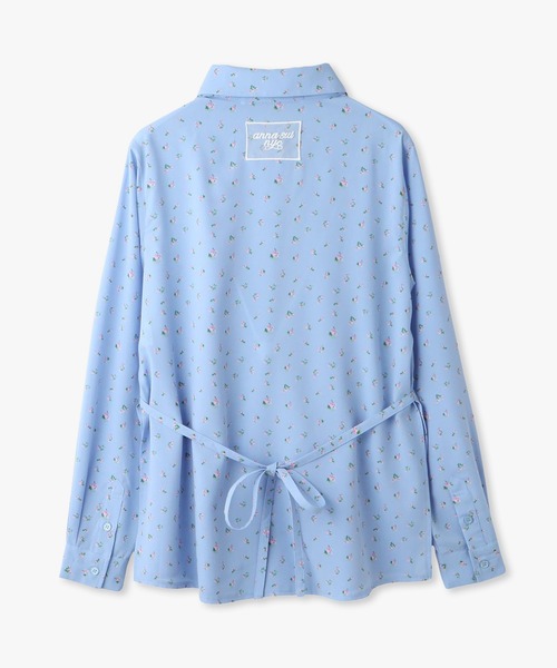 ANNA SUI NYC(アナ スイ エヌ ワイ シー)の「フラワータイシャツ(シャツ/ブラウス・レディース・ブラック/ブルー・FREE)」の10枚目の写真