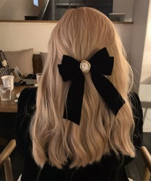 Mayree（メイリー）の「【Bls】【ZA】【Bling Leads】クラシカル ゴシック風リボン ヘアアクセサリー(BL)（その他ヘアアクセサリー）」