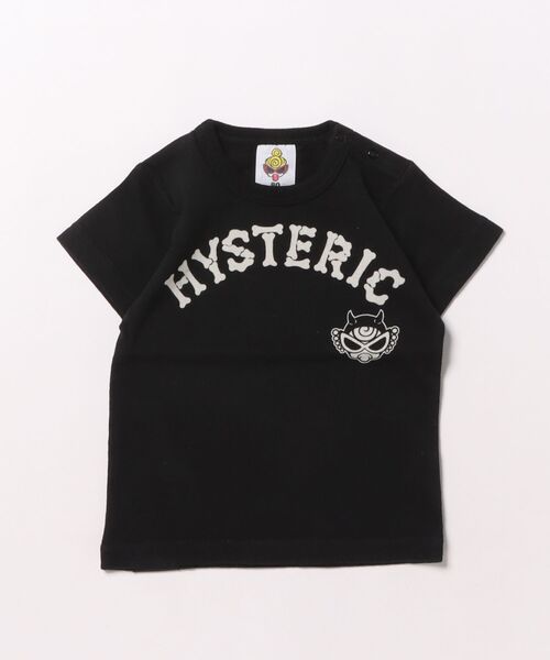 HYSTERIC MINI(ヒステリックミニ)の「LOOPLUS DEVILKIN 半袖Tシャツ(Tシャツ/カットソー・キッズ・レッド/ホワイト/ブラック・90/80)」の1枚目の写真
