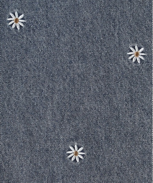 Right-on（ライトオン）の「【VIVIAN BLUE】デニム刺繍ワイドパンツ (キッズ/子供服/通園通学)（デニムパンツ・キッズ・ターコイズブルー/ブルー/サックスブルー・110/130/140/150/160/120）」の13枚目の写真