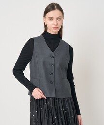 ウールツイルシングルジレ〈セットアップ対応商品〉
