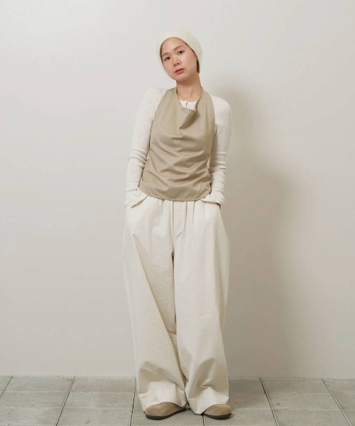TODAYFUL(トゥデイフル)の「Silkwool Knit Cardigan(カーディガン/ボレロ・レディース・ダークブラウン/キナリ/チャコールグレー・FREE)」の8枚目の写真