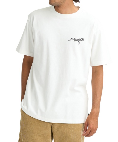 BILLABONG(ビラボン)の「BILLABONG メンズ 【OVER FIT】SCRIPT LOGO Tシャツ 【2026年春夏モデル】 BG011206(Tシャツ/カットソー・メンズ・オフホワイト/オレンジ/スミクロ・L/M)」の4枚目の写真