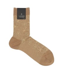 LANVIN collection（ランバン コレクション）の「LANVIN COLLECTION 抗菌防臭 ハイゲージ ALOHAパリ ミドルソックス 02412144（ソックス/靴下）」