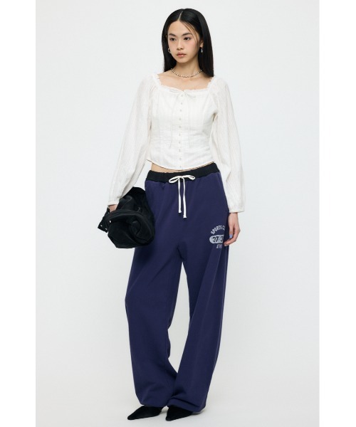 MOUSSY(マウジー)の「【26年SS新作】VERSITY LOGO スウェットパンツ(スウェットパンツ・レディース・杢グレー/ネイビー/ライトブラック・1/2)」の19枚目の写真