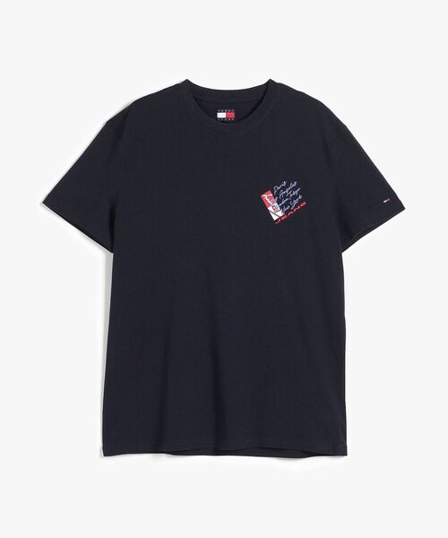 tommy jeans(トミー ジーンズ)の「サインシフトレギュラーショートスリーブTシャツ(Tシャツ/カットソー・メンズ・マルチ/ライトグレー系1・X-LARGE/SMALL/MEDIUM/X-SMALL/LARGE)」の9枚目の写真