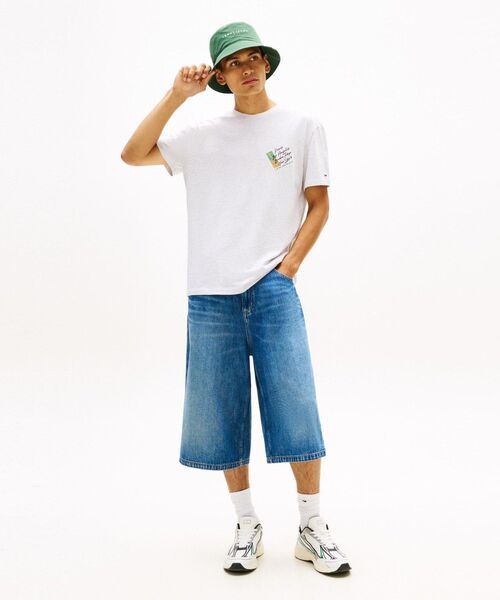tommy jeans(トミー ジーンズ)の「サインシフトレギュラーショートスリーブTシャツ(Tシャツ/カットソー・メンズ・マルチ/ライトグレー系1・X-LARGE/SMALL/MEDIUM/X-SMALL/LARGE)」の12枚目の写真