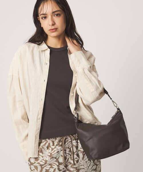 green label relaxing(グリーンレーベルリラクシング)の「<PARTE>2WAY フナガタ バッグ M / ショルダーバッグ はっ水(ショルダーバッグ・レディース・ナチュラル/ブラウン/ブラック/モカ・FREE)」の18枚目の写真