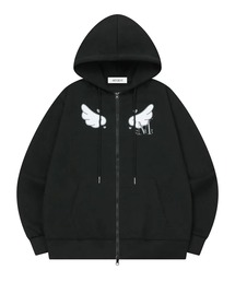 MUCENT ムセント　クロップドジップアップパーカー A'GEM/9 × .kom 『MUCENT/ムセント』 LIGHT UP CROP HOOD ZIP-UP