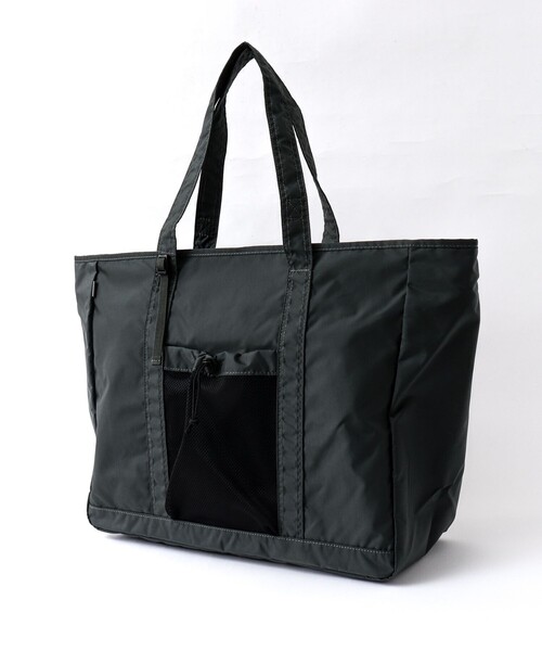 NESK（ネスク）の「【NESK】《A4サイズ可》ナイロン ビッグトートバッグ（NS-010 ）（トートバッグ・メンズ・グレー/ブラック・FREE）」の2枚目の写真
