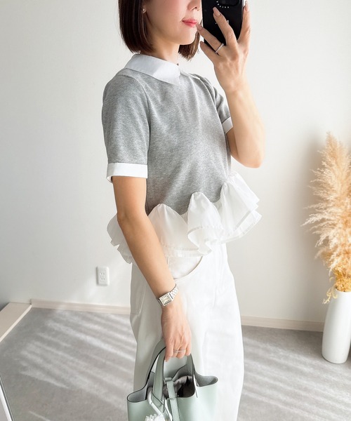 soorploom エッセンシャル トップス フリル tシャツ ZOZO限定】フリルヘムカラートップス（Tシャツ/カットソー