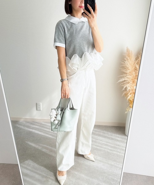 soorploom エッセンシャル トップス フリル tシャツ &. NOSTALGIA（ノスタルジア） tシャツ 「ZOZO限定」裾フリルTシャツ