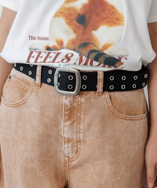 PBLIM(ページボーイリム)の「《UNISEX》SSアイレットベルト(ベルト・レディース・ブラウン/ブラック・FREE)」の1枚目の写真