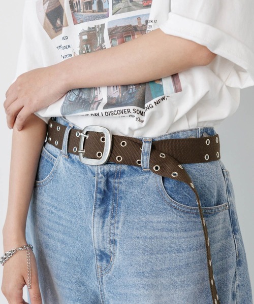 PBLIM(ページボーイリム)の「《UNISEX》SSアイレットベルト(ベルト・レディース・ブラウン/ブラック・FREE)」の8枚目の写真