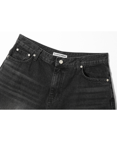 BASEMOMENT(ベースモーメント)の「ダートバルーンウォッシュデニムパンツブラック(デニムパンツ・メンズ・その他・LARGE/X-LARGE/MEDIUM)」の5枚目の写真