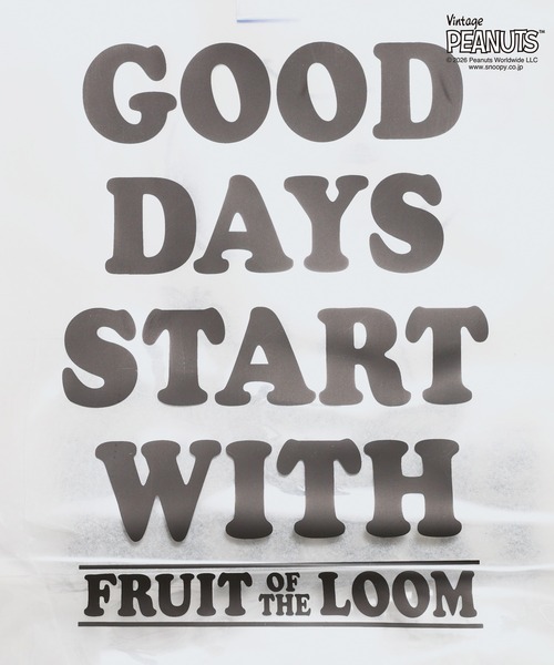 FRUIT OF THE LOOM(フルーツオブザルーム)の「FTL x PEANUTS PVCバッグ1 / ピーナッツ コラボ スヌーピー&フラワー(ハンドバッグ・メンズ・ホワイト・FREE)」の12枚目の写真