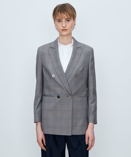TOMORROWLAND collection(トゥモローランドコレクション)の「ZELANDER NATURAL STRETCH ダブルブレストジャケット(テーラードジャケット・レディース・ライトブラウン・38/36)」の4枚目の写真
