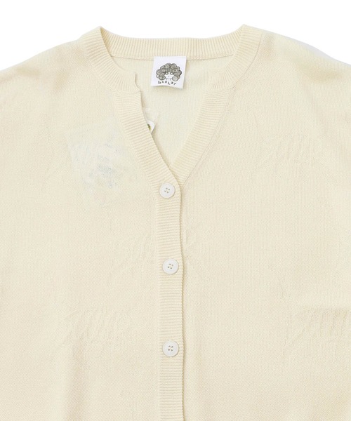 ScoLar(スカラー)の「161633:ネコスカラーUVジャガードカーディガン(カーディガン/ボレロ・レディース・オフホワイト/ブラック・M)」の19枚目の写真