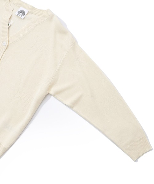 ScoLar(スカラー)の「161633:ネコスカラーUVジャガードカーディガン(カーディガン/ボレロ・レディース・オフホワイト/ブラック・M)」の20枚目の写真