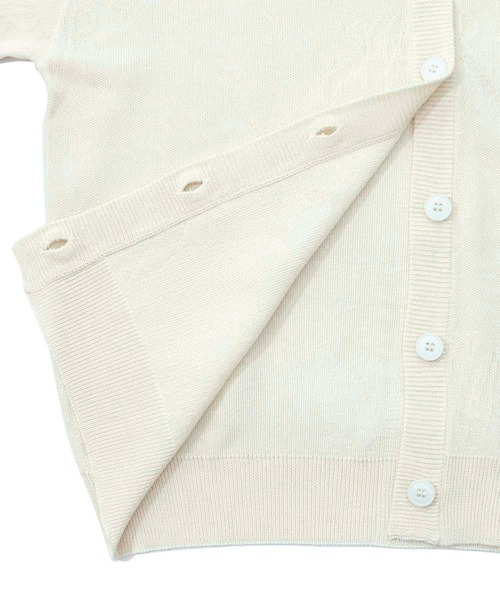 ScoLar(スカラー)の「161633:ネコスカラーUVジャガードカーディガン(カーディガン/ボレロ・レディース・オフホワイト/ブラック・M)」の22枚目の写真