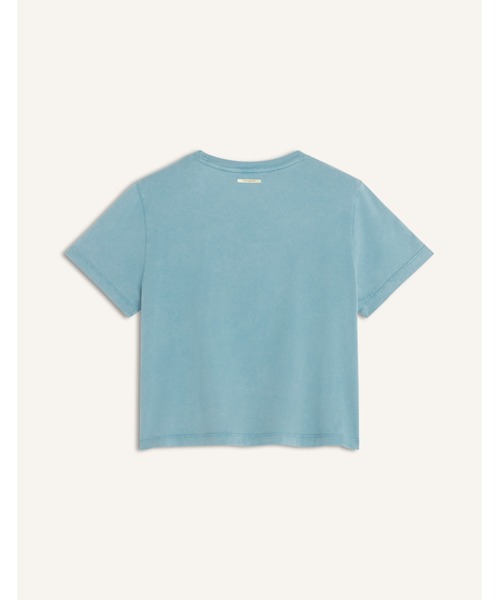Maison Kitsune（メゾンキツネ）の「FOUNTAIN STAMP FADED BABY TEE-SHIRT（Tシャツ/カットソー・レディース・スカイブルー系・M/S/XS）」の2枚目の写真