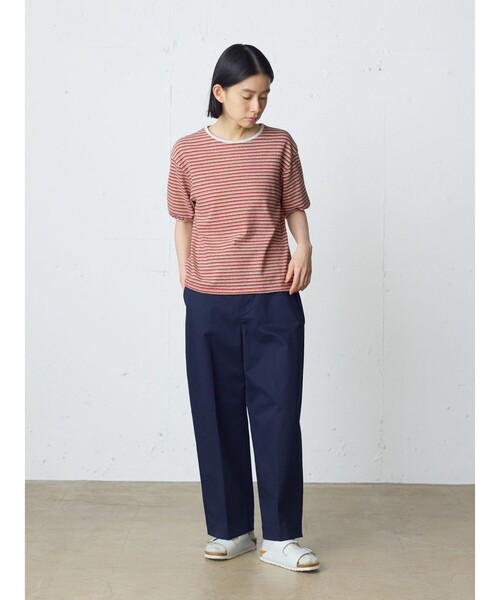 MidiUmi（ミディウミ）の「MidiUmi マルチボーダープルオーバー（Tシャツ/カットソー・レディース・グリーン/レッド・FREE）」の11枚目の写真