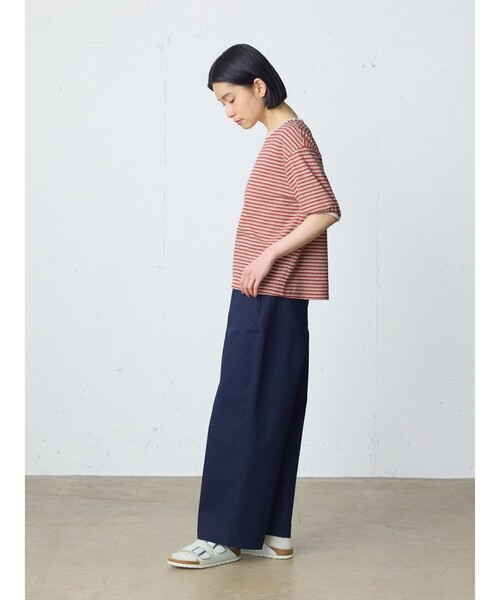 MidiUmi（ミディウミ）の「MidiUmi マルチボーダープルオーバー（Tシャツ/カットソー・レディース・グリーン/レッド・FREE）」の12枚目の写真