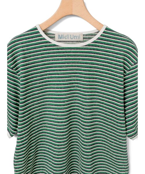 MidiUmi（ミディウミ）の「MidiUmi マルチボーダープルオーバー（Tシャツ/カットソー・レディース・グリーン/レッド・FREE）」の14枚目の写真