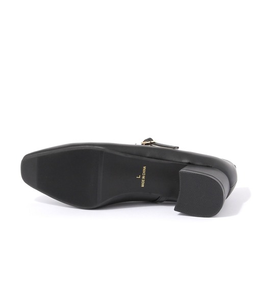 GLOBAL WORK（グローバルワーク）の「らくっションストラップヒールパンプス/641236（パンプス・レディース・シルバー/ブラック/ブラック系/ブラック系その他・LARGE/SMALL/MEDIUM）」の8枚目の写真