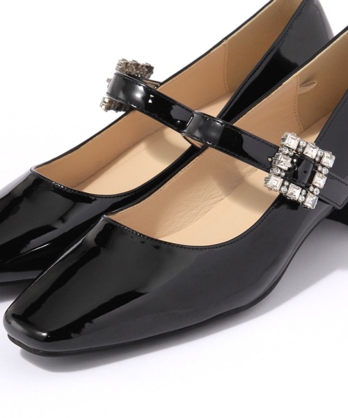 GLOBAL WORK（グローバルワーク）の「らくっションストラップヒールパンプス/641236（パンプス・レディース・シルバー/ブラック/ブラック系/ブラック系その他・LARGE/SMALL/MEDIUM）」の14枚目の写真