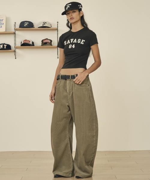 TAKEASY（テイクイージー）の「コーデュロイカーブドJパンツ（カーキ）（その他パンツ・メンズ・その他・SMALL/MEDIUM/LARGE/X-LARGE）」の4枚目の写真