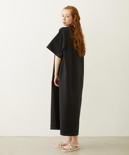 MILKFED.(ミルクフェド)の「RETRO CHERRY DRESS(ワンピース・レディース・オートミール/ブラック/オリーブ・ONE SIZE)」の9枚目の写真