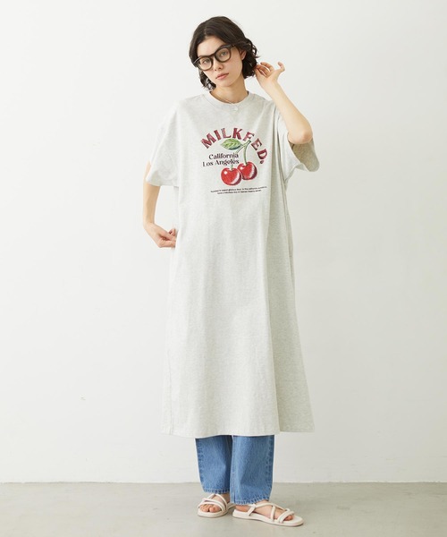 MILKFED.(ミルクフェド)の「RETRO CHERRY DRESS(ワンピース・レディース・オートミール/ブラック/オリーブ・ONE SIZE)」の22枚目の写真