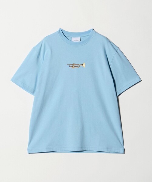 Steven Alan（スティーブンアラン）の「＜GRAND COLLECTION ＞ TRUMPET TEE/Tシャツ（Tシャツ/カットソー・メンズ・ネイビー/ライトブルー・M/L）」の2枚目の写真