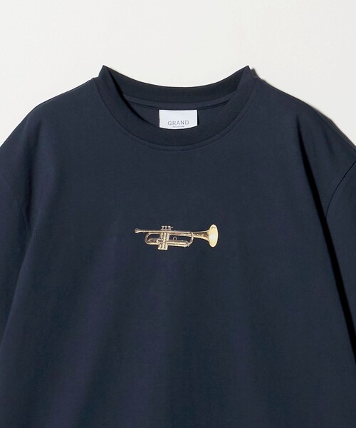 Steven Alan（スティーブンアラン）の「＜GRAND COLLECTION ＞ TRUMPET TEE/Tシャツ（Tシャツ/カットソー・メンズ・ネイビー/ライトブルー・M/L）」の4枚目の写真
