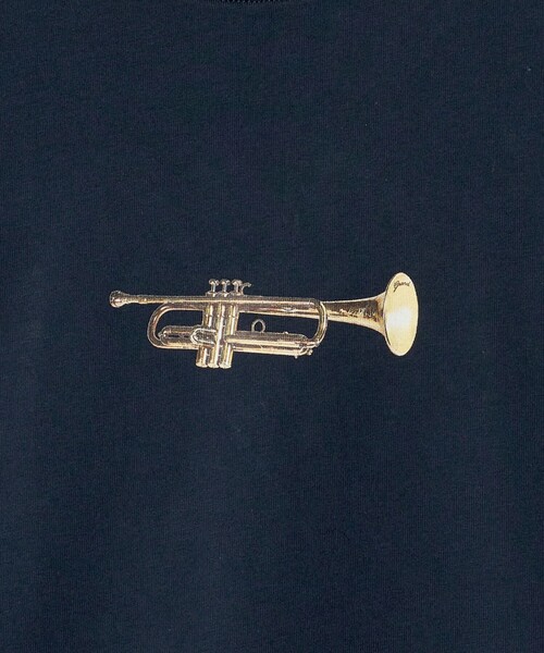 Steven Alan（スティーブンアラン）の「＜GRAND COLLECTION ＞ TRUMPET TEE/Tシャツ（Tシャツ/カットソー・メンズ・ネイビー/ライトブルー・M/L）」の6枚目の写真