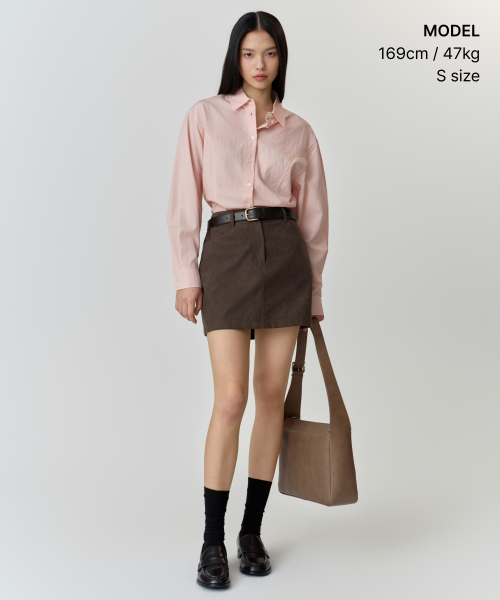MUSINSA STANDARD WOMAN（ムシンサスタンダードウーマン）の「ウィメンズ RN シンチッドシャツ [ローズウォーター]（シャツ/ブラウス・レディース・その他・X-SMALL/SMALL/MEDIUM/LARGE）」の2枚目の写真
