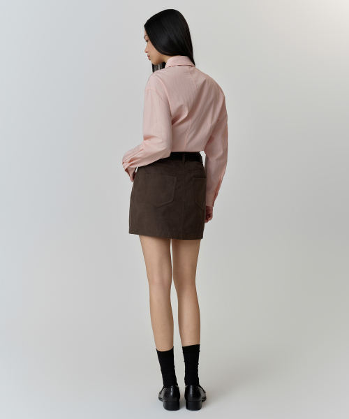 MUSINSA STANDARD WOMAN（ムシンサスタンダードウーマン）の「ウィメンズ RN シンチッドシャツ [ローズウォーター]（シャツ/ブラウス・レディース・その他・X-SMALL/SMALL/MEDIUM/LARGE）」の4枚目の写真