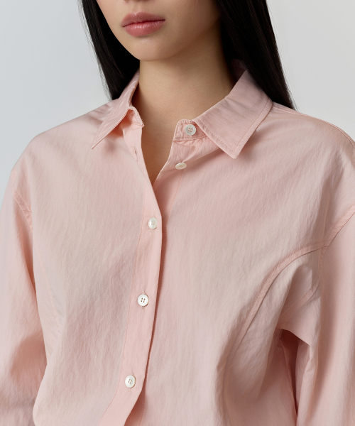 MUSINSA STANDARD WOMAN（ムシンサスタンダードウーマン）の「ウィメンズ RN シンチッドシャツ [ローズウォーター]（シャツ/ブラウス・レディース・その他・X-SMALL/SMALL/MEDIUM/LARGE）」の5枚目の写真