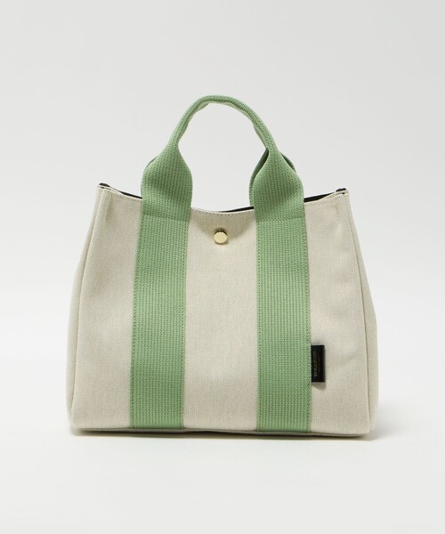 VIOLAd'ORO(ヴィオラドーロ)の「<VIOLAd’ORO>GINO キャンバス トートバッグ M(トートバッグ・レディース・ブラウン系/ライム・FREE)」の8枚目の写真
