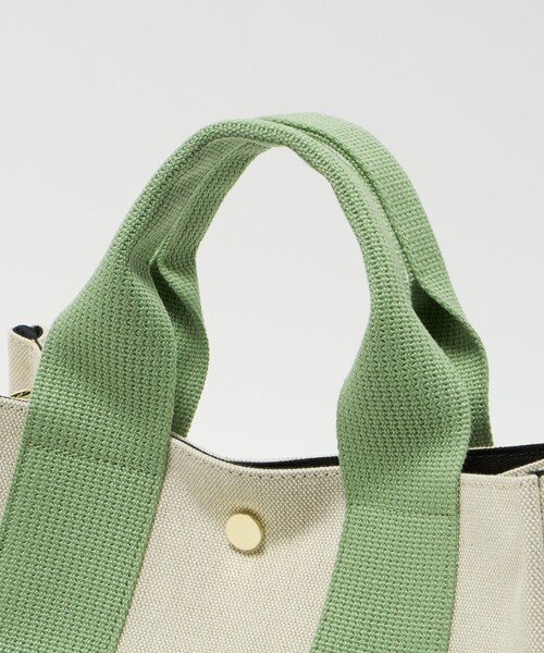 VIOLAd'ORO(ヴィオラドーロ)の「<VIOLAd’ORO>GINO キャンバス トートバッグ M(トートバッグ・レディース・ブラウン系/ライム・FREE)」の10枚目の写真