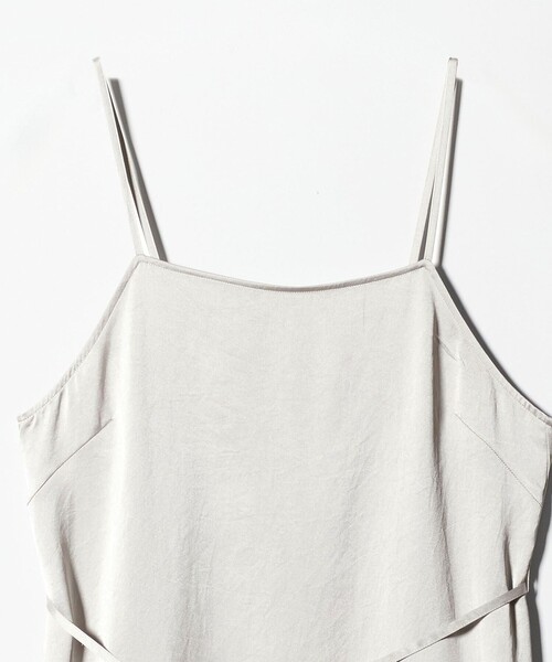 green label relaxing（グリーンレーベルリラクシング）の「ライトサテン キャミソール ワンピース（ワンピース・レディース・ブラック/オフホワイト/ダークブラウン・FREE）」の13枚目の写真