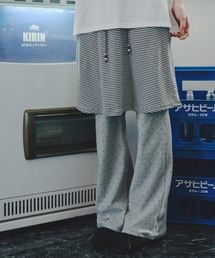 MIHEV（ミヘブ）の「ドットストライプレイヤードスカートパンツグレー（その他パンツ）」