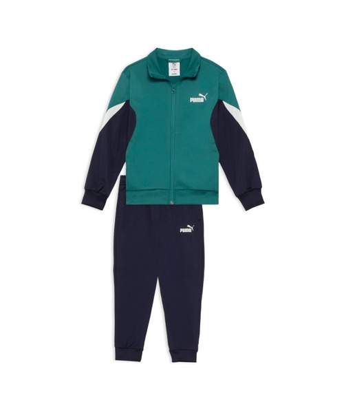 セール】PUMA プーマ ボーイズ ESS ブロック ポリ スーツ 上下セット B