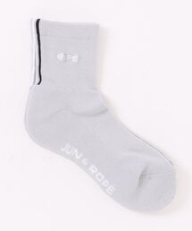 JUN&ROPE'（ジュンアンドロペ）の「クールマックス　ライン入りミドルソックス（ソックス/靴下）」