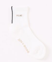 JUN&ROPE'（ジュンアンドロペ）の「クールマックス　ライン入りミドルソックス（ソックス/靴下）」